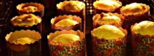 кулич с изюмом и цукатами. Шаг 4