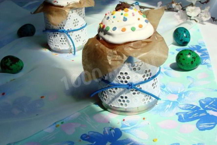 Рецепт куличей на желтках с вяленой вишней