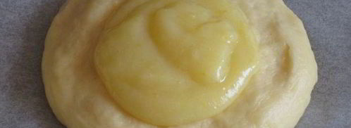 пасхальные творожные булочки с заварным кремом и абрикосами. Шаг 10