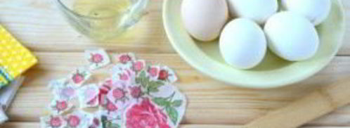 пасхальные яйца с цветами. Шаг 2
