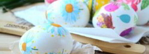 пасхальные яйца с цветами. Шаг 4