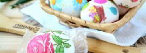 пасхальные яйца с цветами. Шаг 5