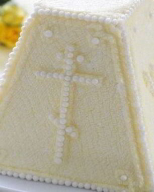 Печеная творожная пасха с цукатами