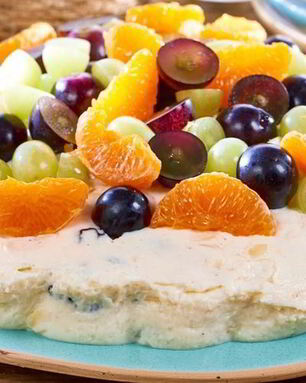 Творожная пасха с фруктами