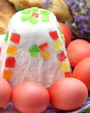 Творожная пасха с цукатами