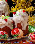 Творожный кулич без дрожжей