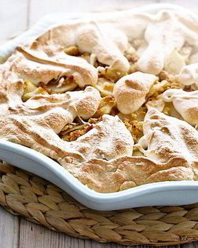 Пудинг из груш и лимона