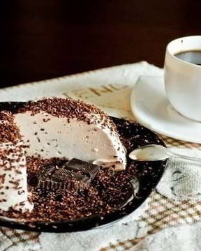 Диетическое суфле с горьким шоколадом