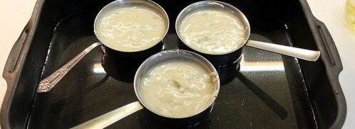 дважды запеченное суфле горгонзола и карамелизованная груша. Шаг 10