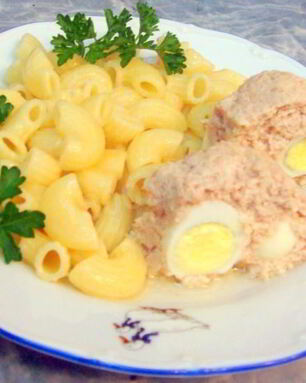 Куриное суфле с яйцами в форме