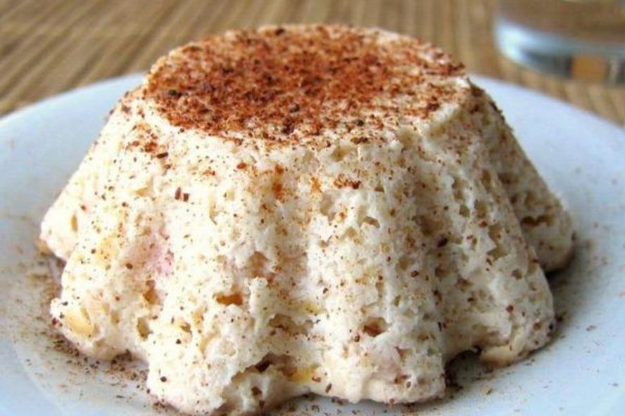 Рецепт легкого творожного суфле с яблоком в микроволновке