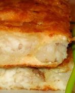 Нежная рыба под сырном суфле