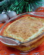 Рыбка красная под суфле из сливочного сыра