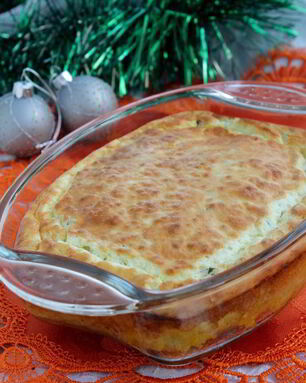 Рыбка красная под суфле из сливочного сыра