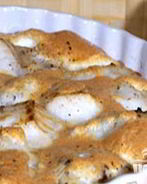 Судак в сырном суфле