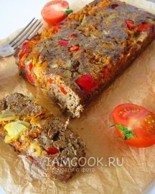 Суфле из куриной печени с овощами