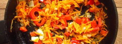 суфле из куриной печени с овощами. Шаг 5