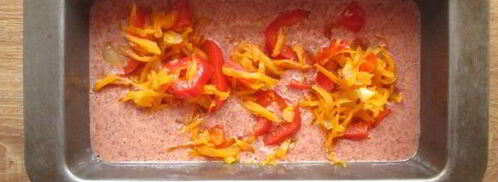 суфле из куриной печени с овощами. Шаг 6