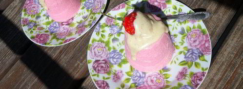 творожное суфле с белым шоколадом и клубникой. Шаг 16