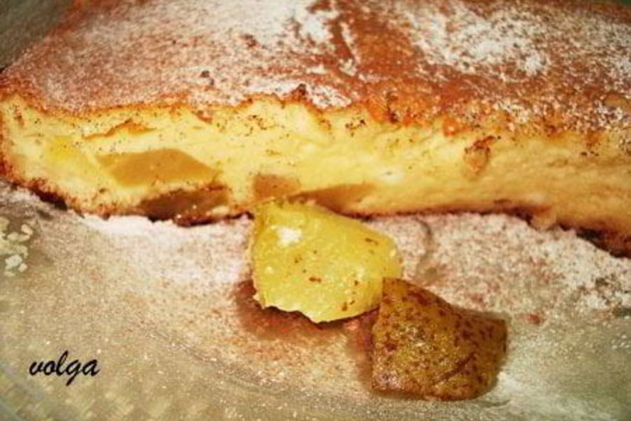 Рецепт творожного суфле с грушами