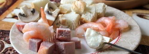 сырное фондю с тремя видами сыра. Шаг 15