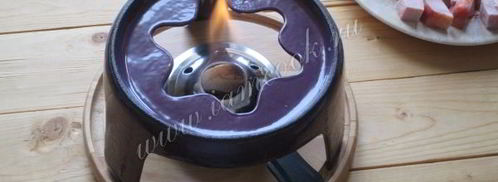 сырное фондю с тремя видами сыра. Шаг 12