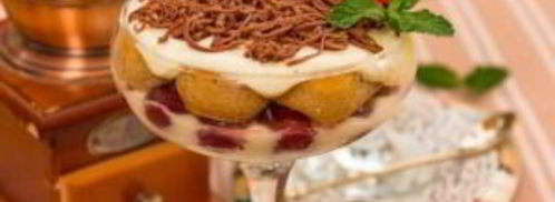 порционное тирамису с вишней и шоколадом. Шаг 12