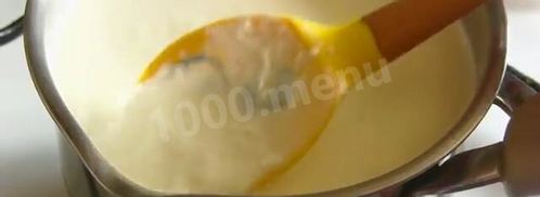 сыр маскарпоне для тирамису на сливках. Шаг 3