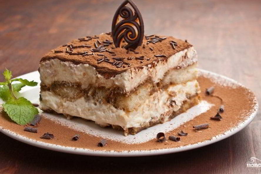 Рецепт тирамису с яблоками