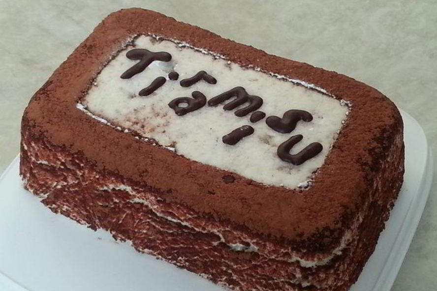 Рецепт творожного тирамису с кусочками какао-желе