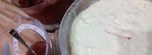 ванильно-клубничное мороженое тирамису. Шаг 5