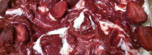 ванильно-клубничное мороженое тирамису. Шаг 6