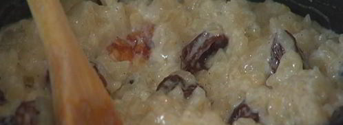 ванильный рисовый пудинг с изюмом и карамелью. Шаг 6