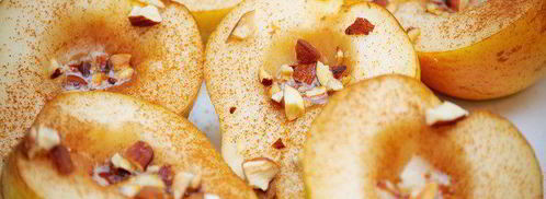 запеченные груши с миндалем и корицей. Шаг 4