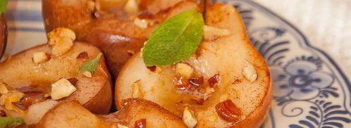 запеченные груши с миндалем и корицей. Шаг 5