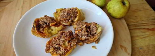 запеченные яблоки с овсянкой. Шаг 7