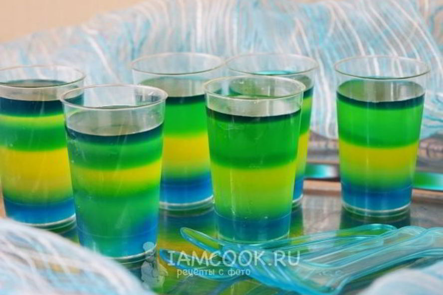 Рецепт желе радуга