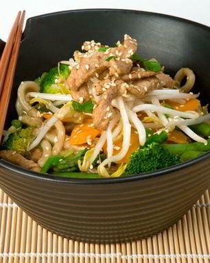 Ароматная лапша вок с курицей