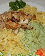 Домашняя лапша из овощного пюре