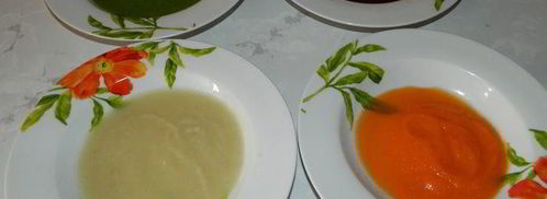 домашняя лапша из овощного пюре. Шаг 2