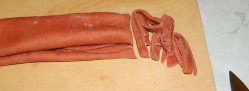 домашняя лапша из овощного пюре. Шаг 5