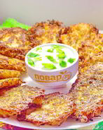 Драники из картофеля, кабачка и яблока