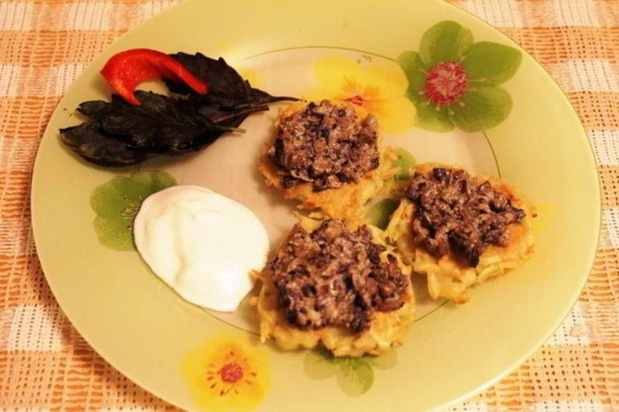 Рецепт драников с грибочками