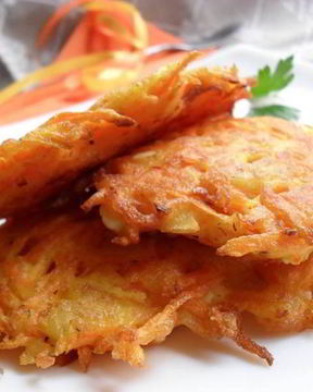 Драники с ветчиной и сыром