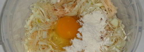 картофельные драники с капустой. Шаг 5