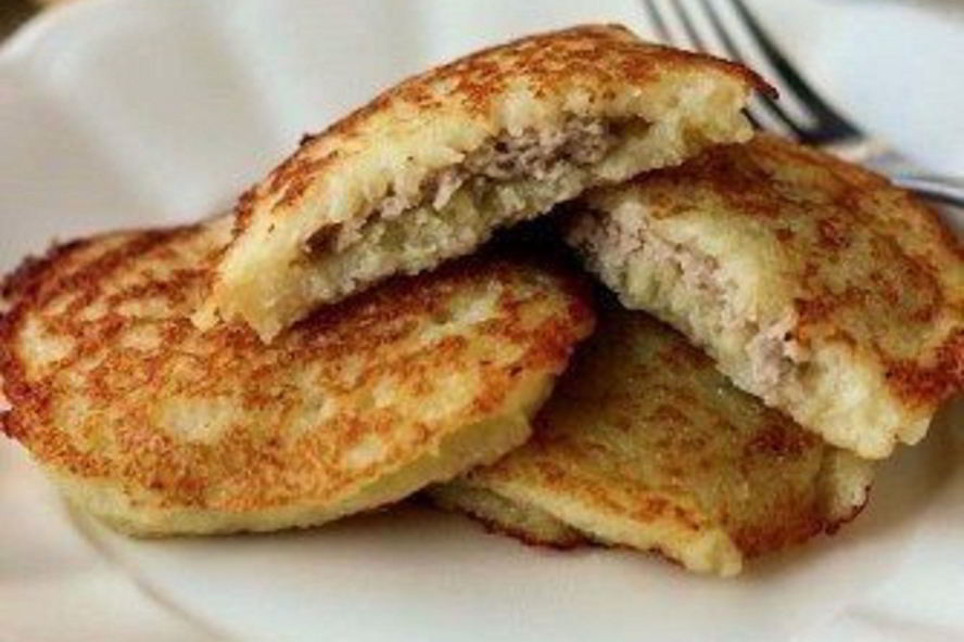 Рецепт картофельных драников с мясом