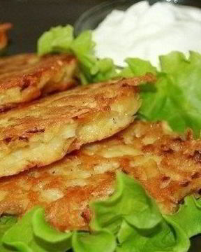 Картофельные драники с сыром