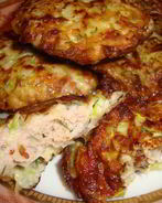 Колдуны из кабачка с куриным филе