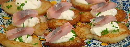 овощные драники с селедкой. Шаг 9