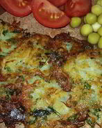 Постные драники с зеленью и чесноком